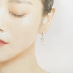 K10YG/K10WG Bông tai hình trái tim - Hàng hiệu Chính hãng 865607