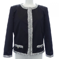 【Mã giảm giá】Áo khoác không cổ CHANEL