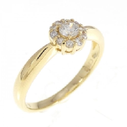 Nhẫn kim cương K18YG 0.23CT