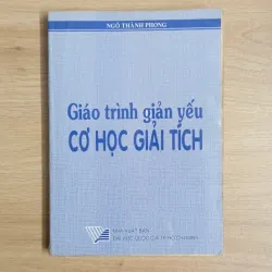 Sách giáo trình giản yếu Cơ Học Giải Tích