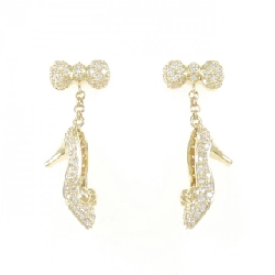 K18YG Nơ×Giày Bông Tai Kim Cương 1.96CT - Hàng hiệu Chính hãng