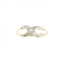 Nhẫn kim cương K10YG/K10WG - Hàng hiệu Authentic 854469