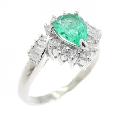 Nhẫn Emerald PT900 0.53CT - Hàng hiệu Authentic
