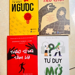 Combo 4 quyển tư duy mở, thao túng tâm lý, lý thuyết trò chơi, tư duy ngược 