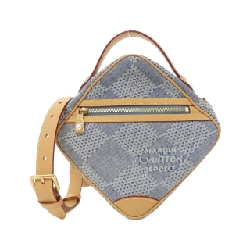 Túi đeo chéo Louis Vuitton Damier Denim 3D Cờ vua N40706