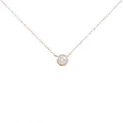 K18PG Solitaire Dây chuyền kim cương 0.15CT - Hàng hiệu Chính hãng