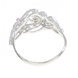 Nhẫn kim cương 750WG 0.03CT 671944