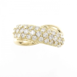 Nhẫn kim cương K18YG 0.58CT 671015