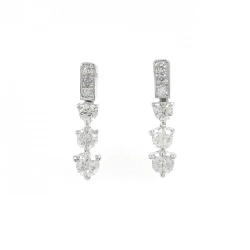 K18WG Bông tai kim cương 0.62CT - Hàng hiệu Chính hãng