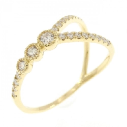 【Sản phẩm mới】Nhẫn kim cương K18YG 0.22CT