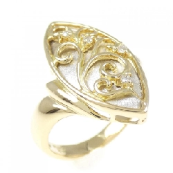 Nhẫn kim cương K18YG/PT900 0.04CT