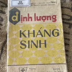 ĐỊNH LƯỢNG KHÁNG SINH ; 230 trang; Xb 1983 1020570