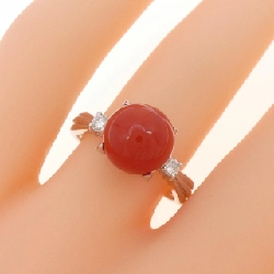 Nhẫn san hô PT900 8.8mm 672270