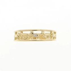 Nhẫn kim cương K18YG 0.01CT 670104