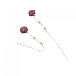 K18YG Garnet Bông tai - Hàng hiệu Chính hãng 875203