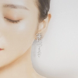 K18WG Bông tai/Khuyên tai kim cương 0.15CT - Hàng hiệu Chính hãng 869293