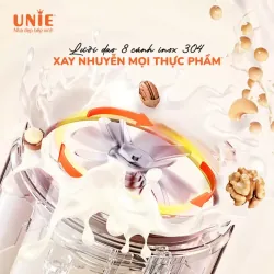 Máy làm sữa hạt UNIE VX dung tích 1.75L, 14 chức năng nấu, chống trào tối đa, xay mịn mượt 598908