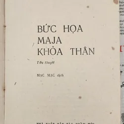 BỨC HỌA MAJA KHỎA THÂN - tác giả: Samuel  Edwards 727110