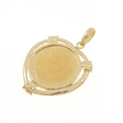 K18(枠)coin pendant - Hàng hiệu Authentic