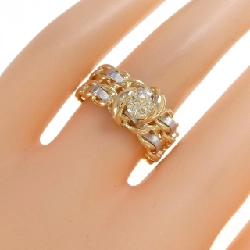 Nhẫn kim cương K18YG/PT900 0.449CT 668438