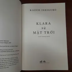 KLARA VÀ MẶT TRỜI - KAZUO ISHIGURO 698164