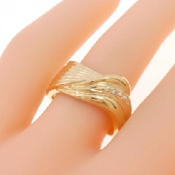 Nhẫn kim cương K18YG 0.02CT 668376