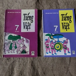 Tiếng Việt lớp 7 tập 1 + tập 2 _ Sách giáo khoa 9x _sách giáo khoa cũ 330935