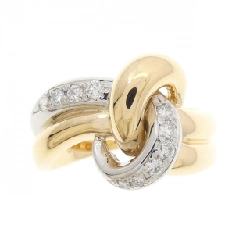 Nhẫn kim cương K18YG/PT900 0.17CT - Hàng hiệu chính hãng 853327