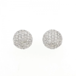 K18WG Bông tai kim cương Pavé 2.12CT - Hàng hiệu Chính hãng