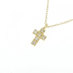 K18YG Dây chuyền kim cương hình chữ thập 0.04CT - Hàng hiệu Chính hãng 861760