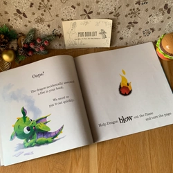Sách tranh There's a Dragon in Your Book, Used, Picture Book For Kids 442996
