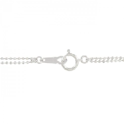 K18WG Dây chuyền kim cương chéo 0.08CT - Hàng hiệu Chính hãng 861377