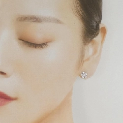 Bông tai kim cương hoa PT850/PT900 0.64CT - Hàng hiệu Chính hãng 867867