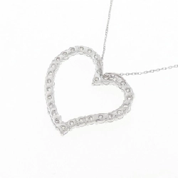 K18WG Dây chuyền kim cương hình trái tim 1.00CT - Hàng hiệu Chính hãng 862007