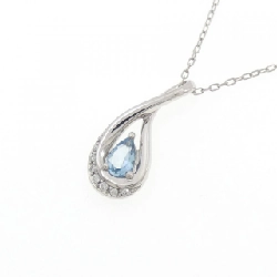 4゜C Aquamarine Necklace 0.265CT - Hàng hiệu Authentic 843648