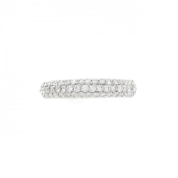 Nhẫn kim cương Pavé K18WG 0.50CT 671597