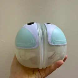 Máy hút sữa điện đôi MOOIMOM M3 hình bóng tròn màu xanh trắng 713984