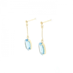 K18YG Blue Topaz Earrings - Hàng hiệu Authentic 869680