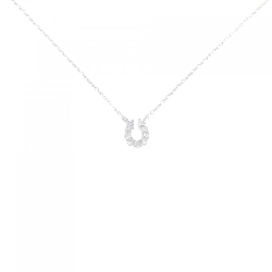 K18WG Móng ngựa Dây chuyền kim cương 0.05CT - Hàng hiệu Chính hãng