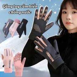 Găng tay chống nước, cảm ứng điện thoại, lót lông