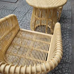 Bộ bàn ghế mây uống trà phòng ngủ 590158