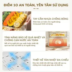 Nồi lẩu hấp đa năng UNIE UE668 10L, lòng nồi Ceramic cao cấp mới, 8 chức năng nấu 588861