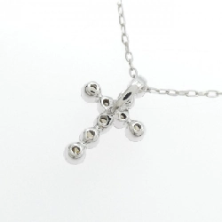 K18WG Dây chuyền kim cương chéo 0.40CT - Hàng hiệu Authentic 858326