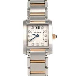 Cartier Tank Française SM PG kết hợp - 11P WE110004 SSxPG Quarts - Hàng hiệu Authentic