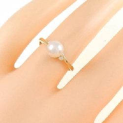 Nhẫn ngọc trai Akoya K18YG 6mm 670555