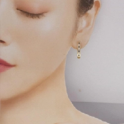 Bông tai Sapphire K18YG 0.60CT - Hàng hiệu Chính hãng 866598