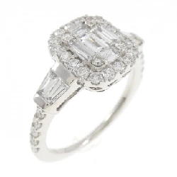 Nhẫn kim cương K18WG 0.78CT