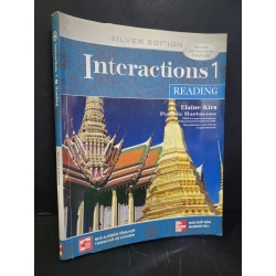 Interactions 1 Reading Silver Edition mới 80% bẩn bìa, ố nhẹ, highlight, tróc gáy, tróc bìa 2009 Elaine Kirn - Pamela Hartmann HCM3004 HỌC NGOẠI NGỮ