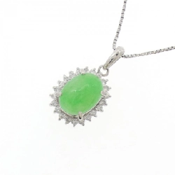 Dây chuyền ngọc bích PT900/PT850 2.74CT - Hàng hiệu Authentic 856888