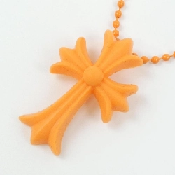 CHROME HEARTS CH CRS SML PLSTC ORANGE BALL CHAIN 604175364O1BXXX445 Pendant - Hàng hiệu Chính hãng 906548